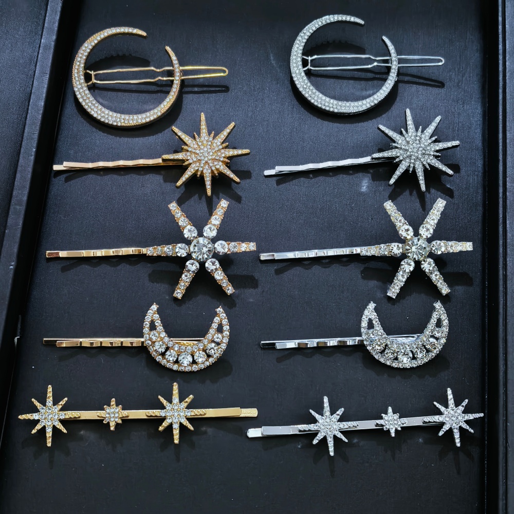 Event Suppliers - Zestaw 3/4 szt. kryształowych wsuwek do