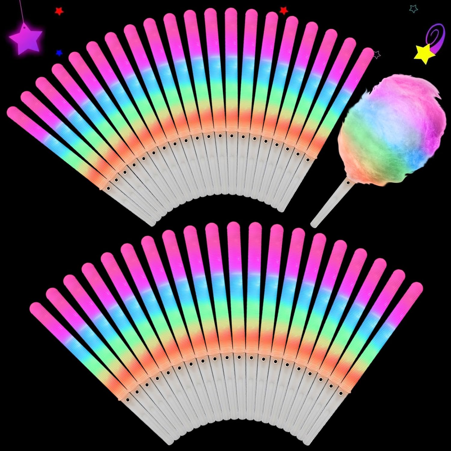 20 szt. Kolorowe, migające LED – Cotton Candy Cone recenzja i cena