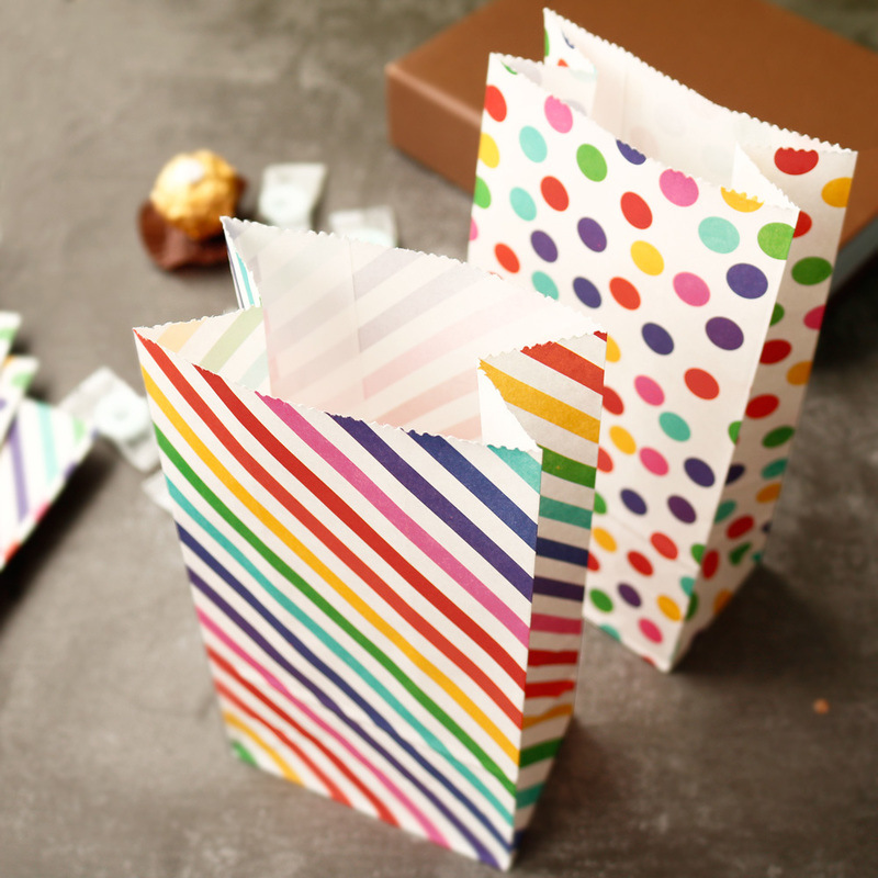 Małe torby papierowe Tęczowa t – Event Party Box recenzja i cena