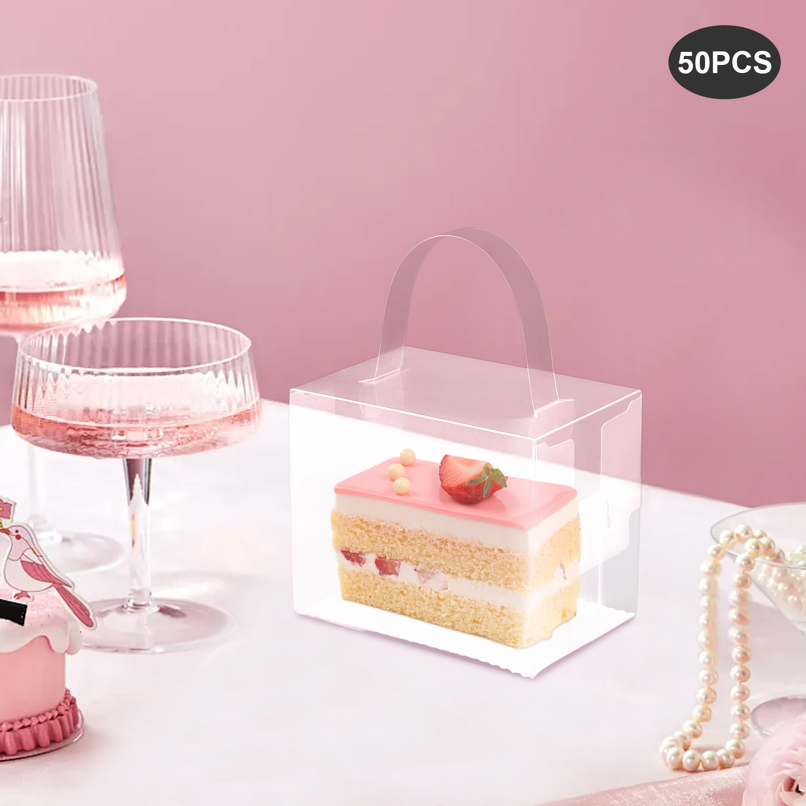Zestaw 50 szt. przezroczystych – Event Party Box recenzja i cena