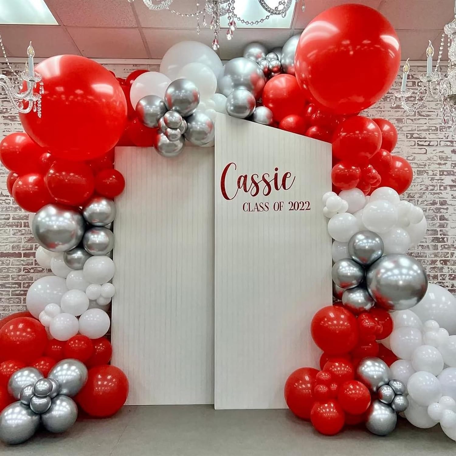 100 szt. czerwono-białych balo – Balloon Arch Kit recenzja i cena