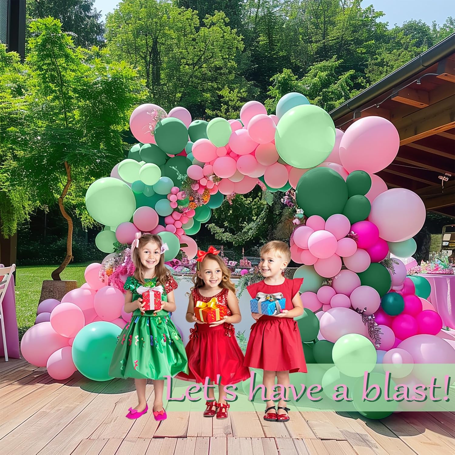 Zestaw 107 szt. różowo-zielony – Balloon Arch Kit recenzja i cena